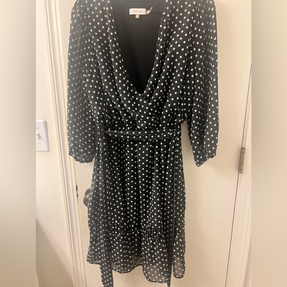 Small Calvin Klein faux wrap dress
